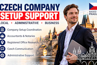 assist with czech company setup and business administration