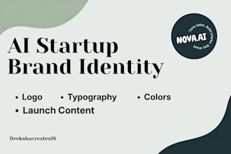 design your ai startup brand identity and launch content