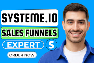 build systeme io sales funnel page systeme io landing page systeme io website