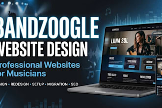 design an awesome bandzoogle website and store