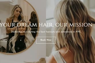 design hair website hair care website hair store hair shopify store