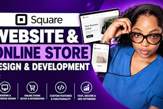 design or redesign square online store, square website and ecommerce website