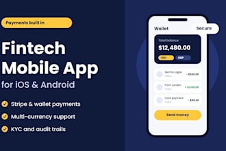 develop a fintech mobile app for ios and android