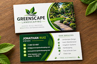 design professional business cards for home service and local businesses