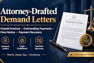 draft a final pre litigation payment demand letter for you