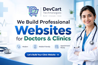 build a professional doctor clinic website