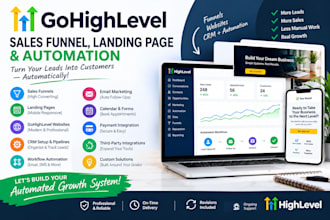 do gohighlevel website, gohighlevel landing page, sales funnel, ghl automation