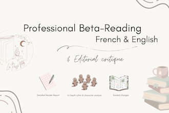 give you an honest and thorough report on my beta reading