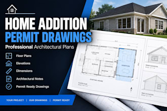 prepare home addition permit drawings