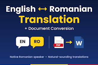 translate english to romanian and romanian to english
