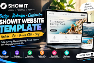 design redesign customize showit website template update fix showit seo blog