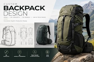 design custom backpacks, hiking, outdoor and travel bags