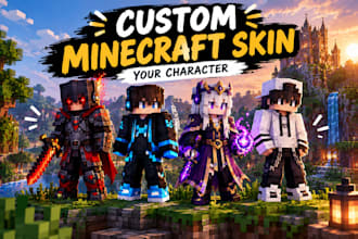 create a custom minecraft skin based on your idea