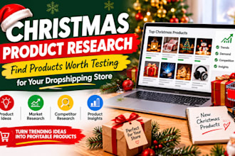 research winning christmas products for dropshipping stores