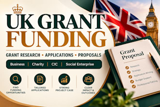research UK grants and write grant applications and funding proposals