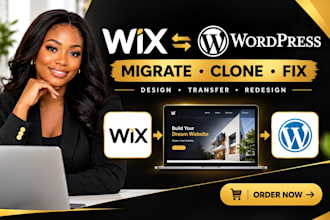 migrate, clone, transfer, design or fix wix and wordpress website