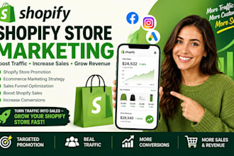 do shopify marketing, shopify SEO to boost sales, traffic and ecommerce growth