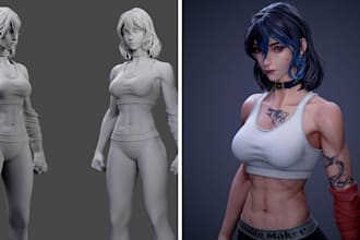 create 3d character models, vrchat avatars, vtuber vrm models and vroid avatars