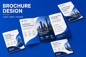 design professional brochure, brochure design, trifold brochure, bifold brochure