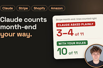 set up claude to count your month end numbers your way, every month