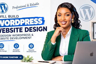 build wordpress website, redesign wordpress and provide web development