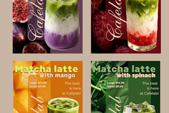 design premium brand social media posts and canva grids
