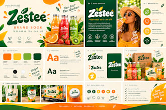 design a professional brand kit, brandbook, visual identity, branding guidelines