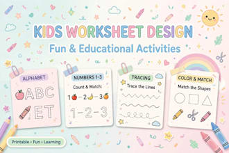 design educational worksheets and lesson plans