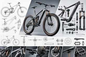 create professional bicycle product design and 3d cad