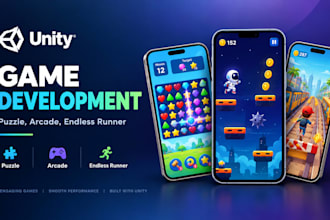 develop your unity mobile puzzle or arcade game