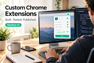 develop custom chrome extensions with manifest v3 and api integration