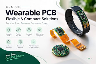 design custom wearable pcb, flexible pcb and wearable electronics