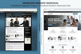 redesign and modernize your webador website professionally
