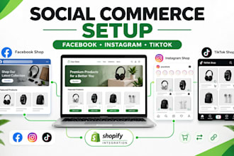 setup facebook shop instagram shop and tiktok shop