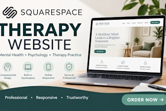 design squarespace mental health website psychology therapy practice website