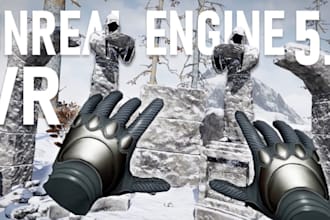 build unreal engine 5 gameplay with blueprints for VR or multiplayer games