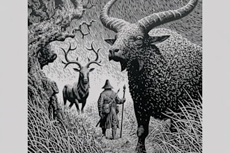 create amazing illustrations in linocut style