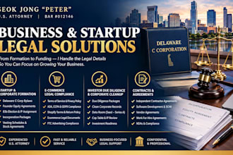 form your delaware c corp and draft vc ready founder equity agreements