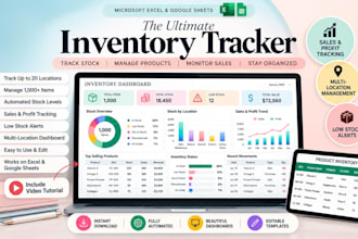 design editable excel, google sheets, budget spreadsheet and invoice templates