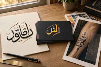 design amazing arabic calligraphy tattoos