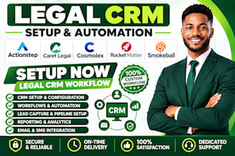 setup actionstep caret legal cosmolex rocket matter smokeball legal CRM workflow