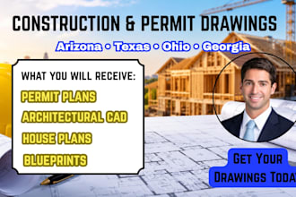 draw permit ready construction documents for arizona texas ohio georgia