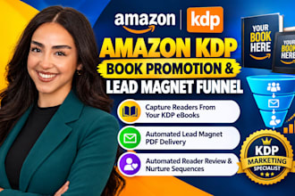 build amazon kdp book promotion funnel and ebook lead magnet system