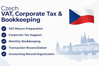 do czech vat, corporate tax and bookkeeping
