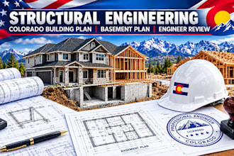 structural engineering, colorado building plan basement plan, engineer review