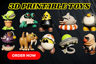 cute 3d printable toys, articulated flexi toy, action figures for 3d printing