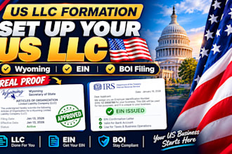 setup your US llc registration and ein for US and non US residents
