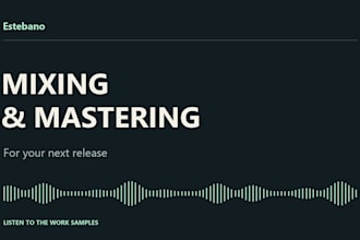 mix and master your pop or electronic song