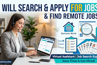 search and apply for jobs or find remote jobs on your behalf