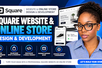 build square online store, square website design, squareup setup and redesign